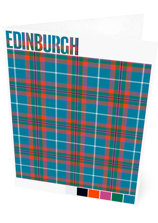 Edinburgh District Ancient tartan – set of two cards