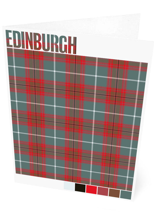 Edinburgh District Weathered tartan – set of two cards