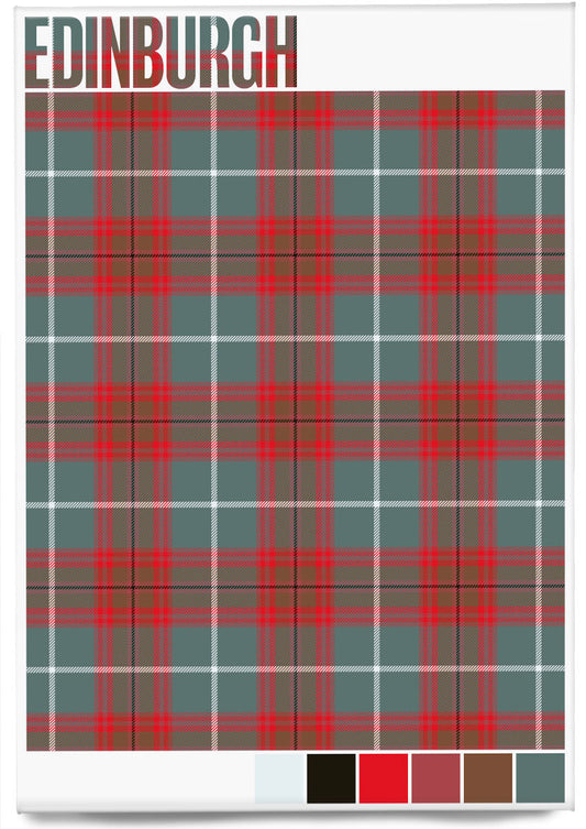 Edinburgh District Weathered tartan – magnet