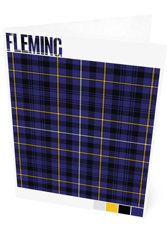 Fleming Modern tartan – set of two cards