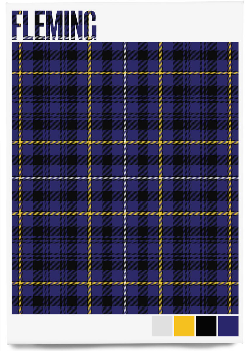 Fleming Modern tartan – magnet