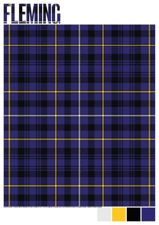 Fleming Modern tartan – giclée print