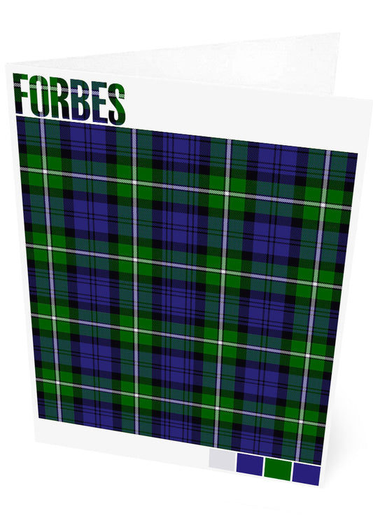 Forbes Modern tartan – set of two cards