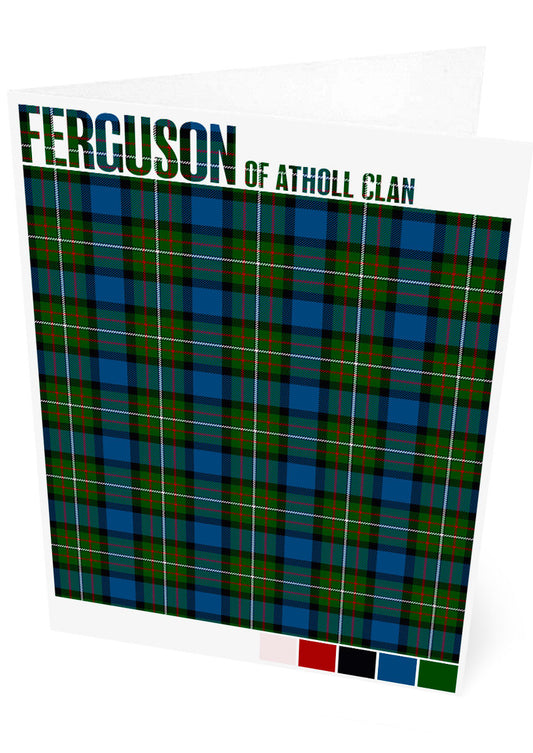 Ferguson of Atholl Clan Modern tartan – set of two cards