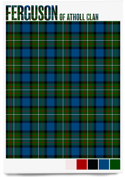 Ferguson of Atholl Clan Modern tartan – magnet