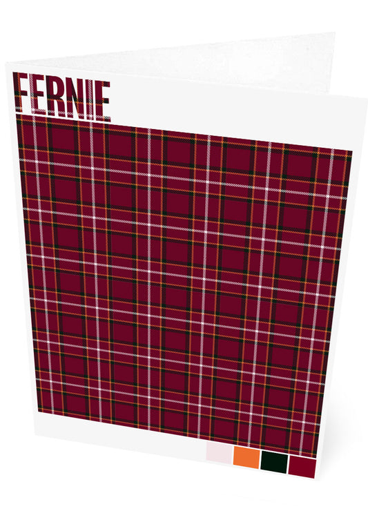 Fernie Modern tartan – set of two cards