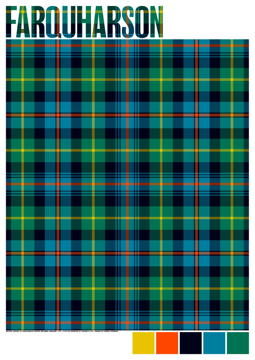 Farquharson Ancient tartan – giclée print