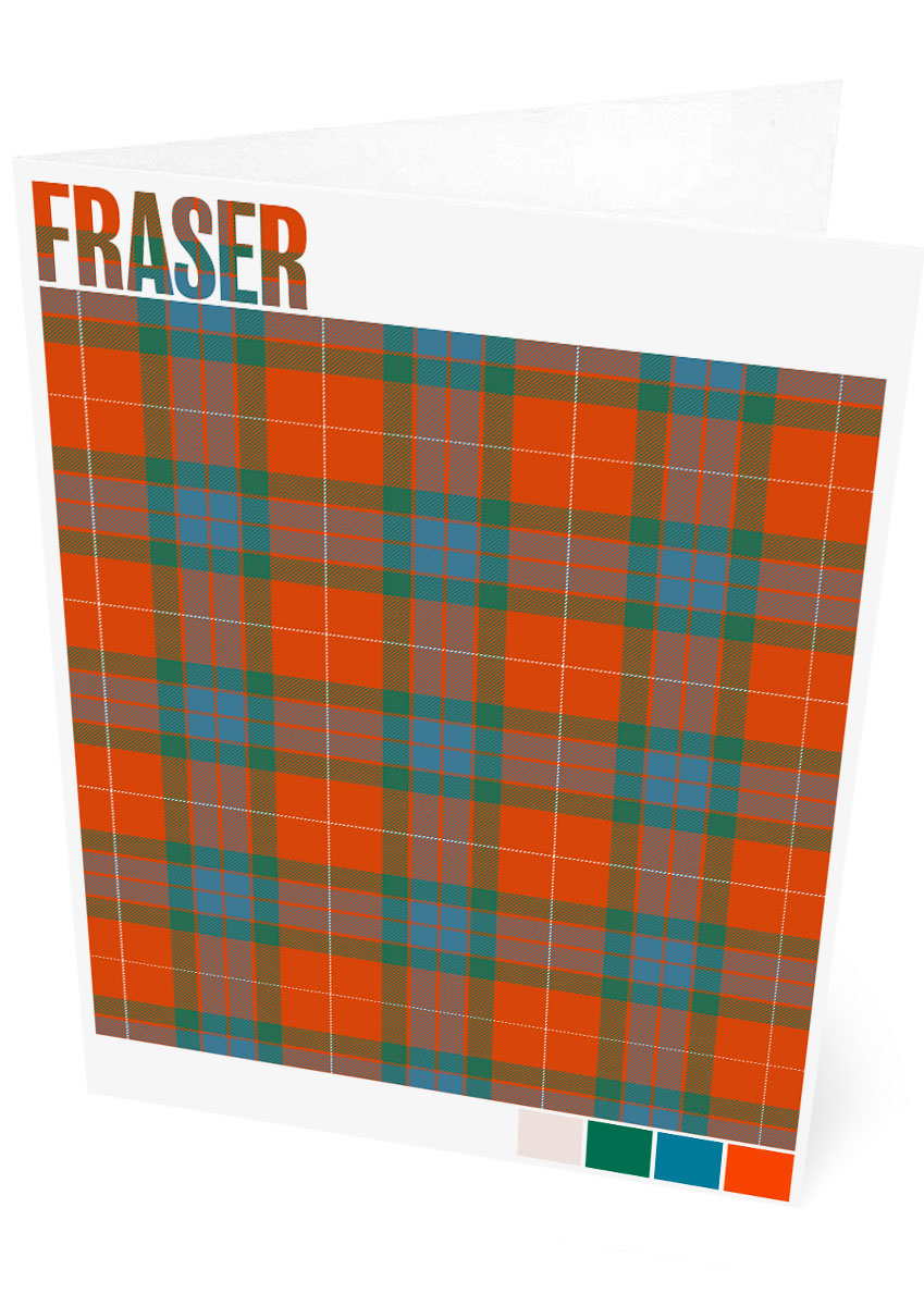 Fraser 1842 Ancient tartan – set of two cards