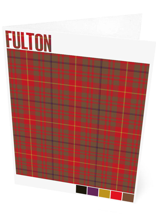 Fulton Weathered tartan – set of two cards