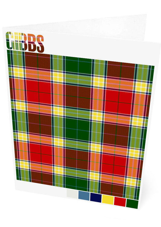 Gibbs Modern tartan – set of two cards