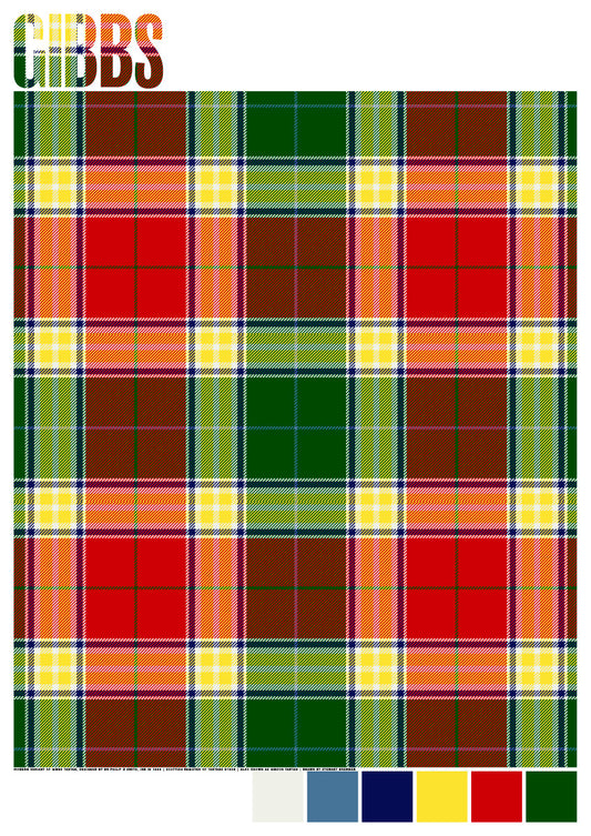 Gibbs Modern tartan – poster