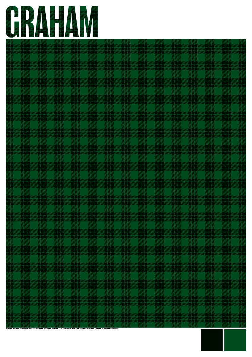 Graham Modern tartan – giclée print