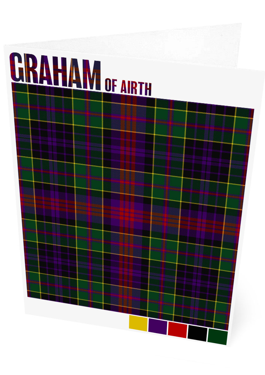 Graham of Airth Modern tartan – set of two cards