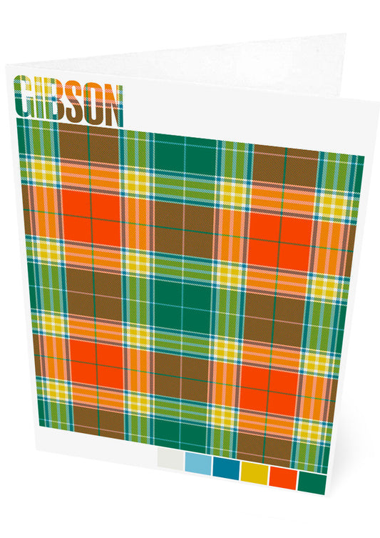 Gibson Ancient tartan – set of two cards