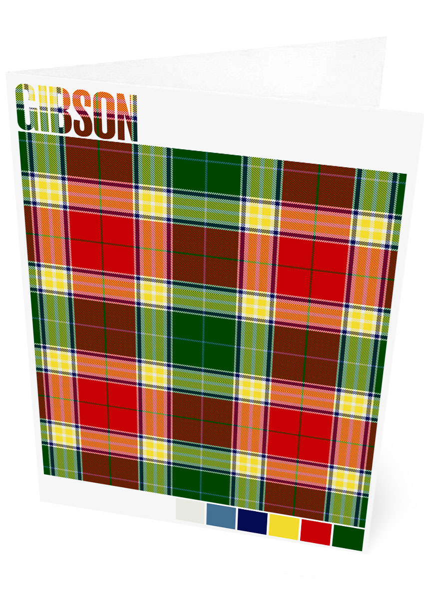 Gibson Modern tartan – set of two cards