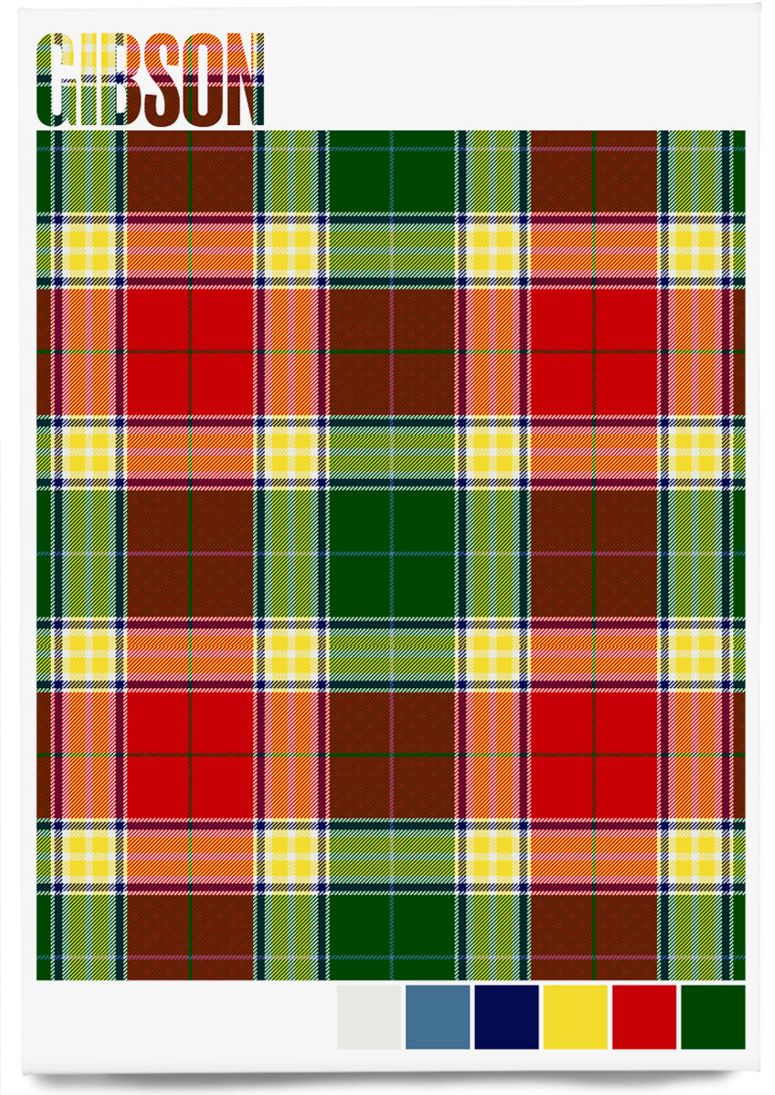 Gibson Modern tartan – magnet