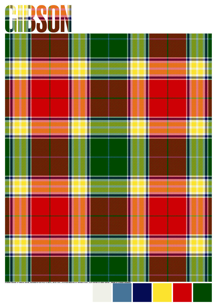 Gibson Modern tartan – giclée print