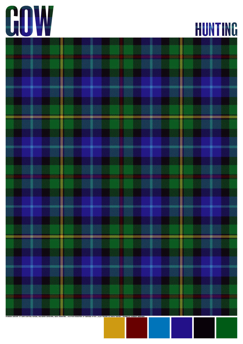 Gow Hunting Modern tartan – giclée print