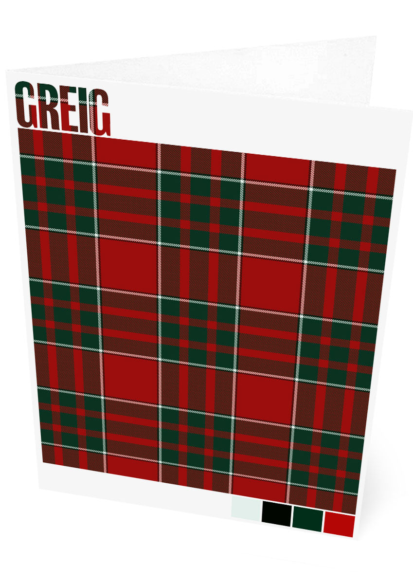 Greig Modern tartan – set of two cards