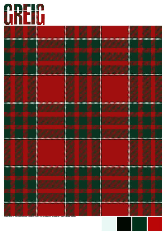 Greig Modern tartan – giclée print