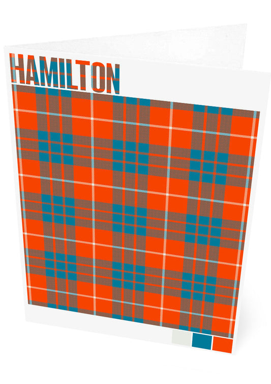 Hamilton Ancient tartan – set of two cards