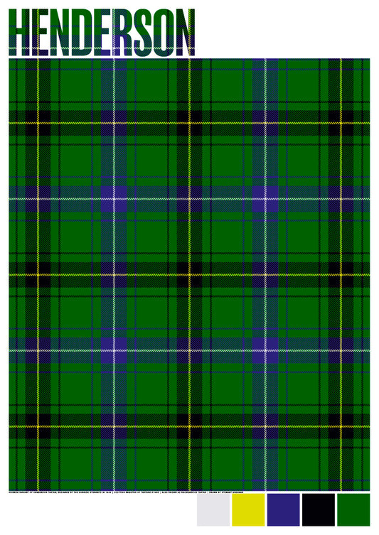 Henderson Modern tartan – giclée print