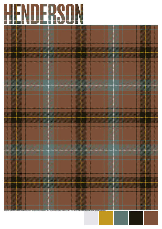 Henderson Weathered tartan – giclée print