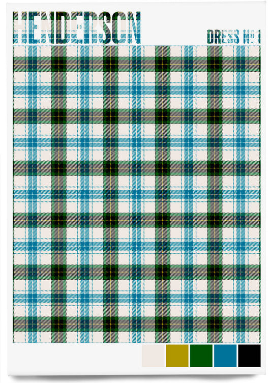 Henderson Dress #1 Modern tartan – magnet