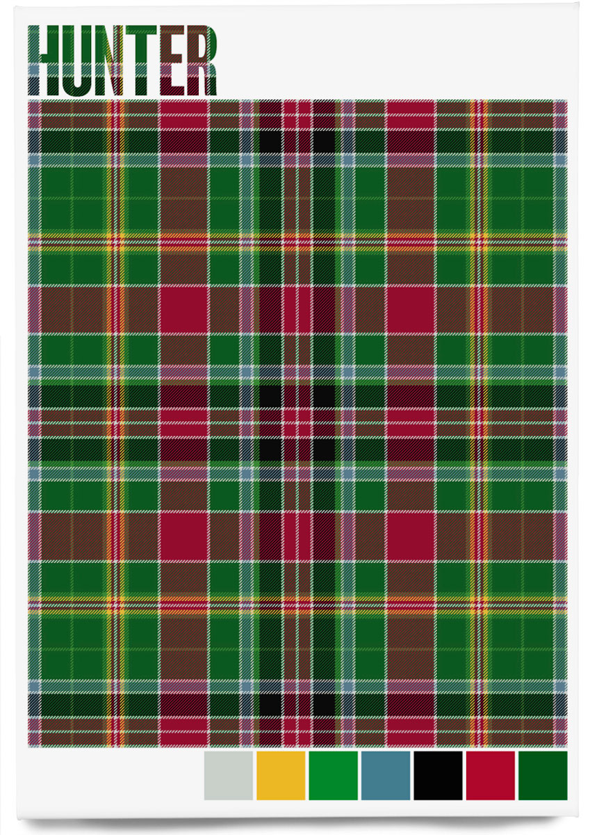 Hunter Modern tartan – magnet