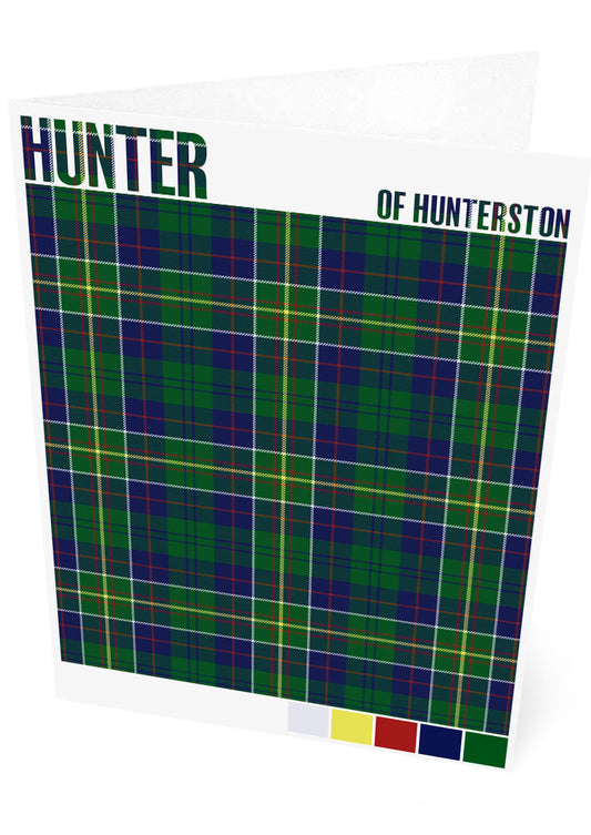 Hunter of Hunterston Modern tartan – set of two cards