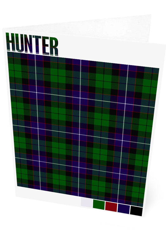 Hunter Modern tartan – set of two cards