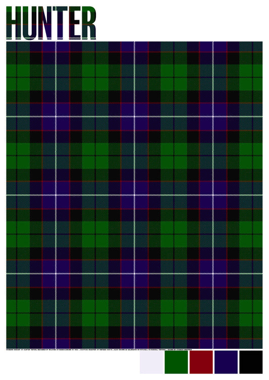 Hunter Modern tartan – giclée print