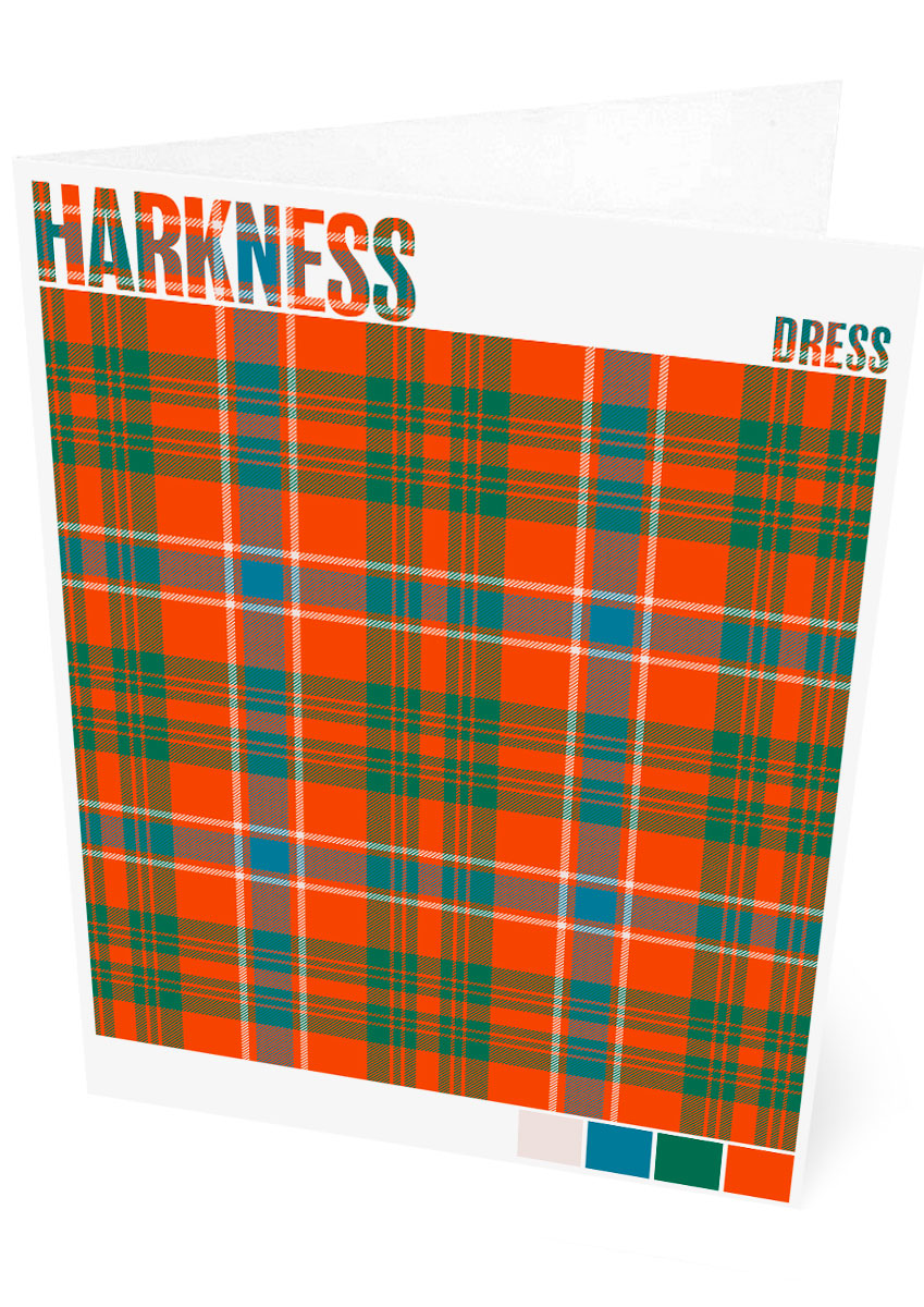 Harkness Dress Ancient tartan – set of two cards