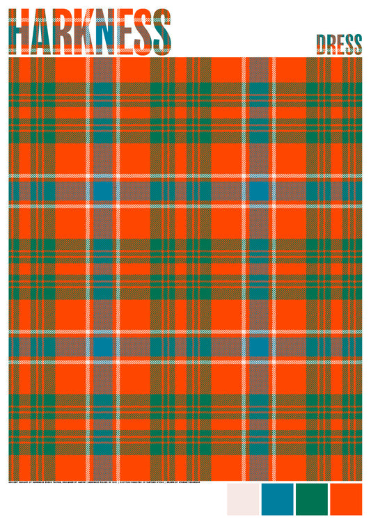 Harkness Dress Ancient tartan – giclée print