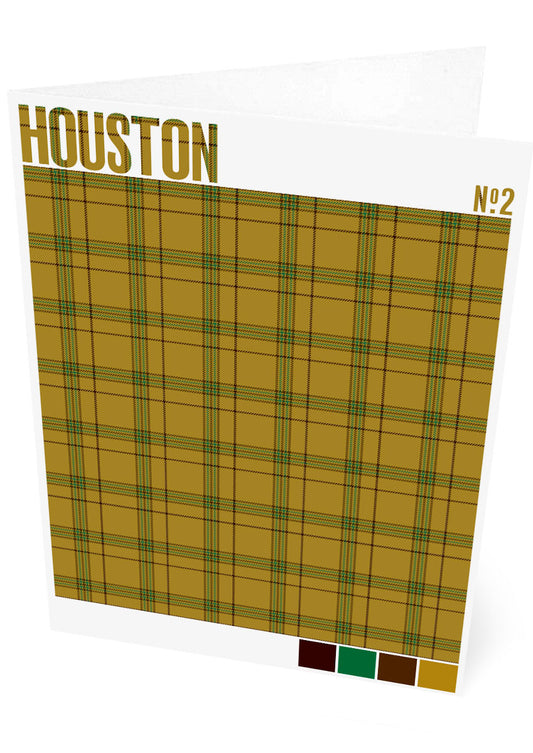 Houston #2 Modern tartan – set of two cards