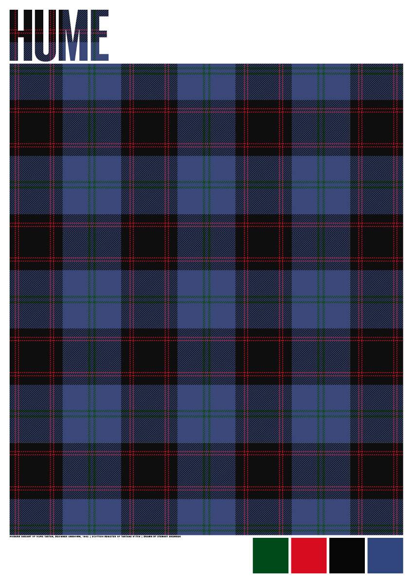 Hume Modern tartan – giclée print