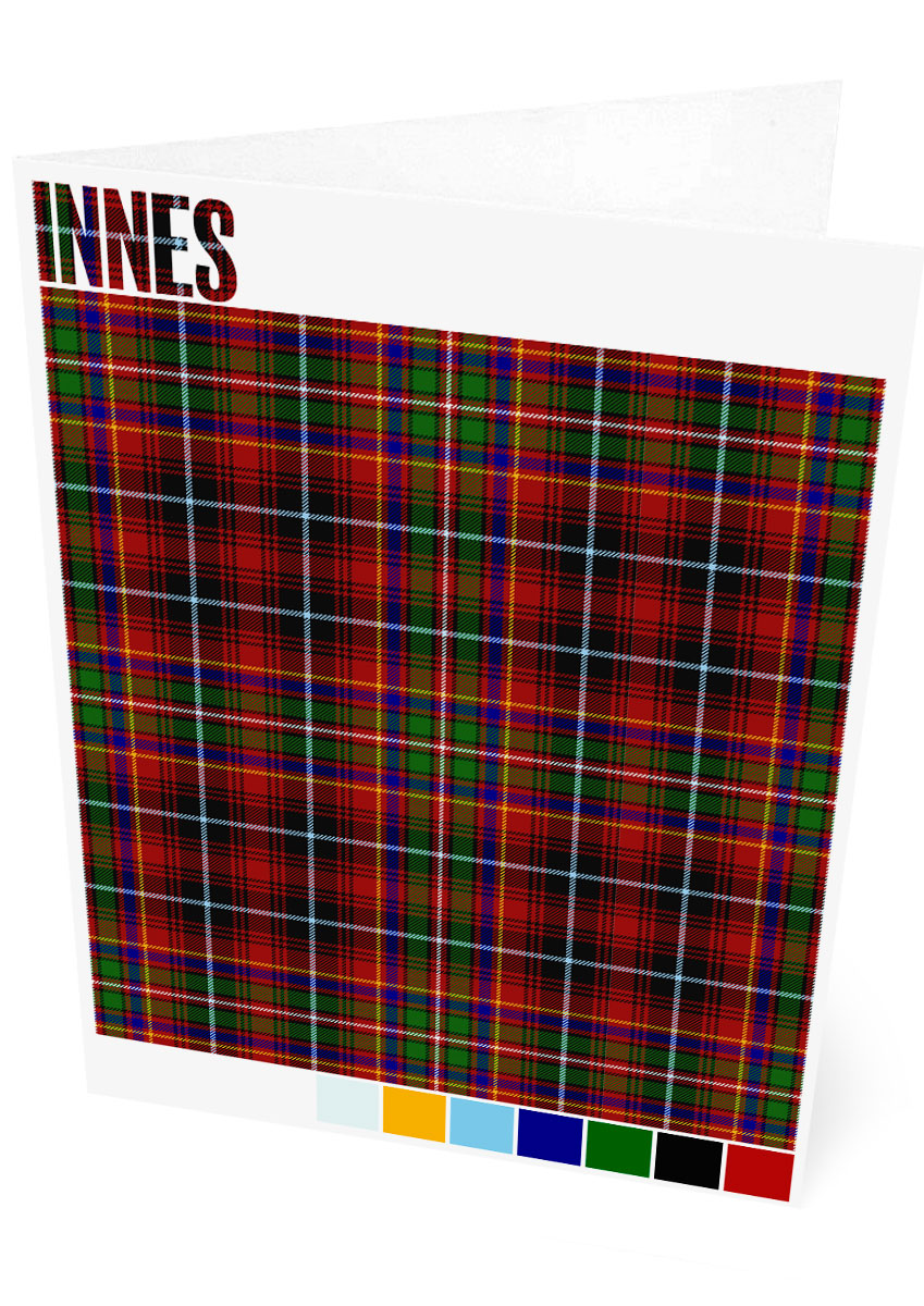 Innes Modern tartan – set of two cards