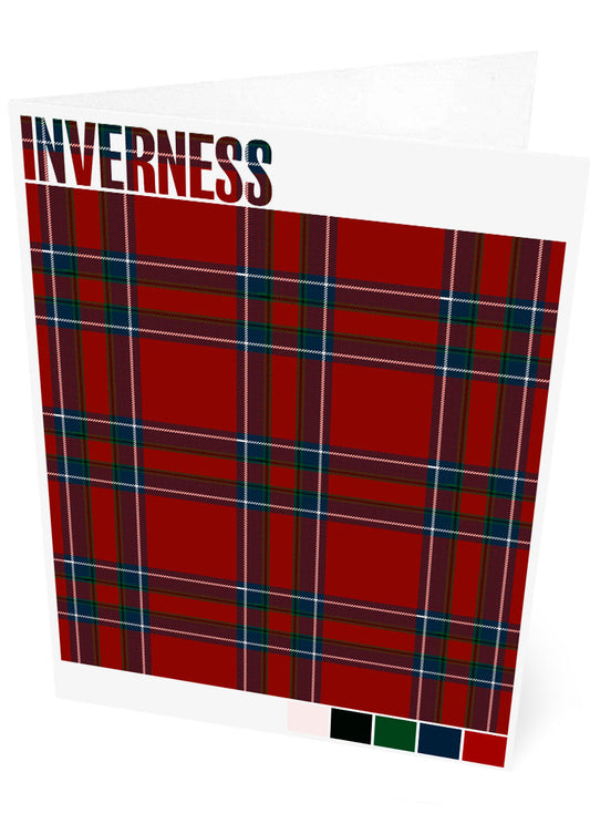 Inverness Modern tartan – set of two cards