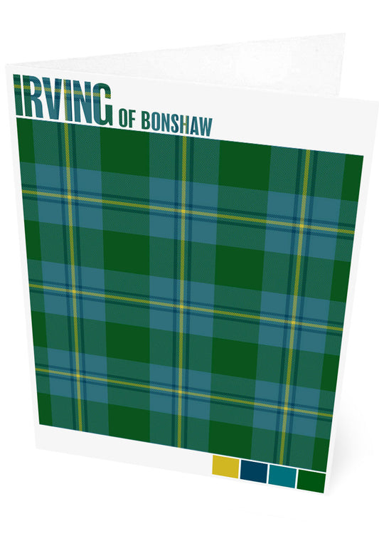 Irving of Bonshaw Modern tartan – set of two cards