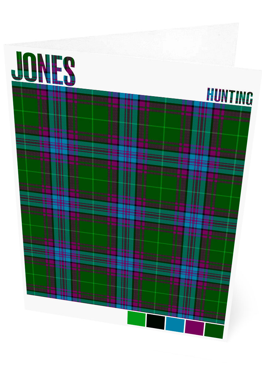 Jones Hunting Modern tartan – set of two cards