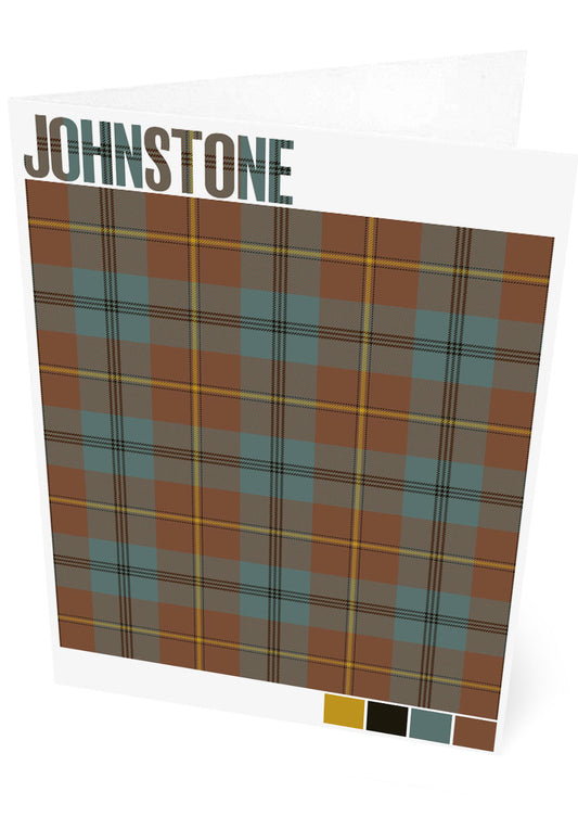 Johnstone Weathered tartan – set of two cards