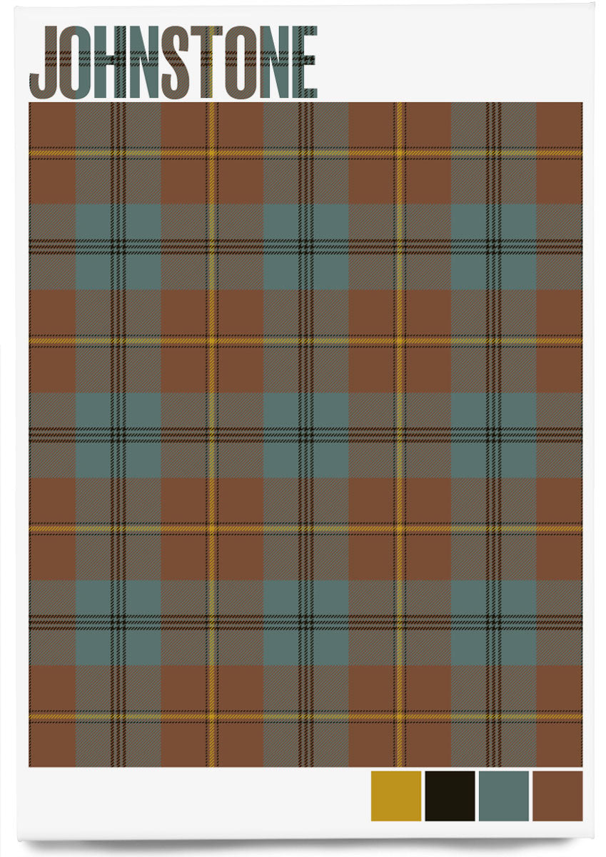 Johnstone Weathered tartan – magnet