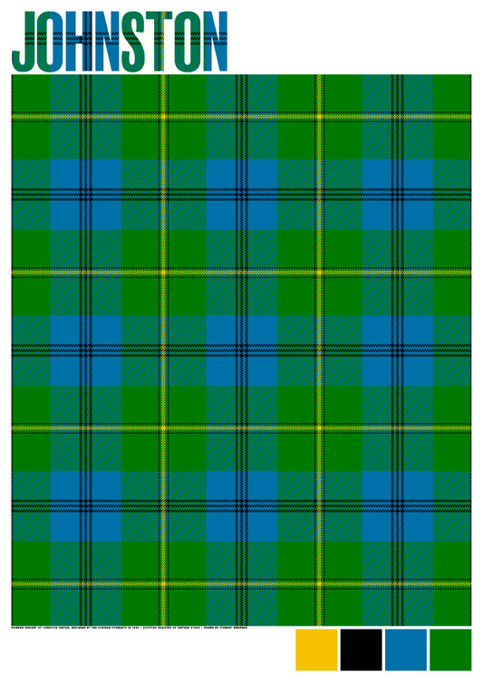 Johnston Modern tartan – giclée print