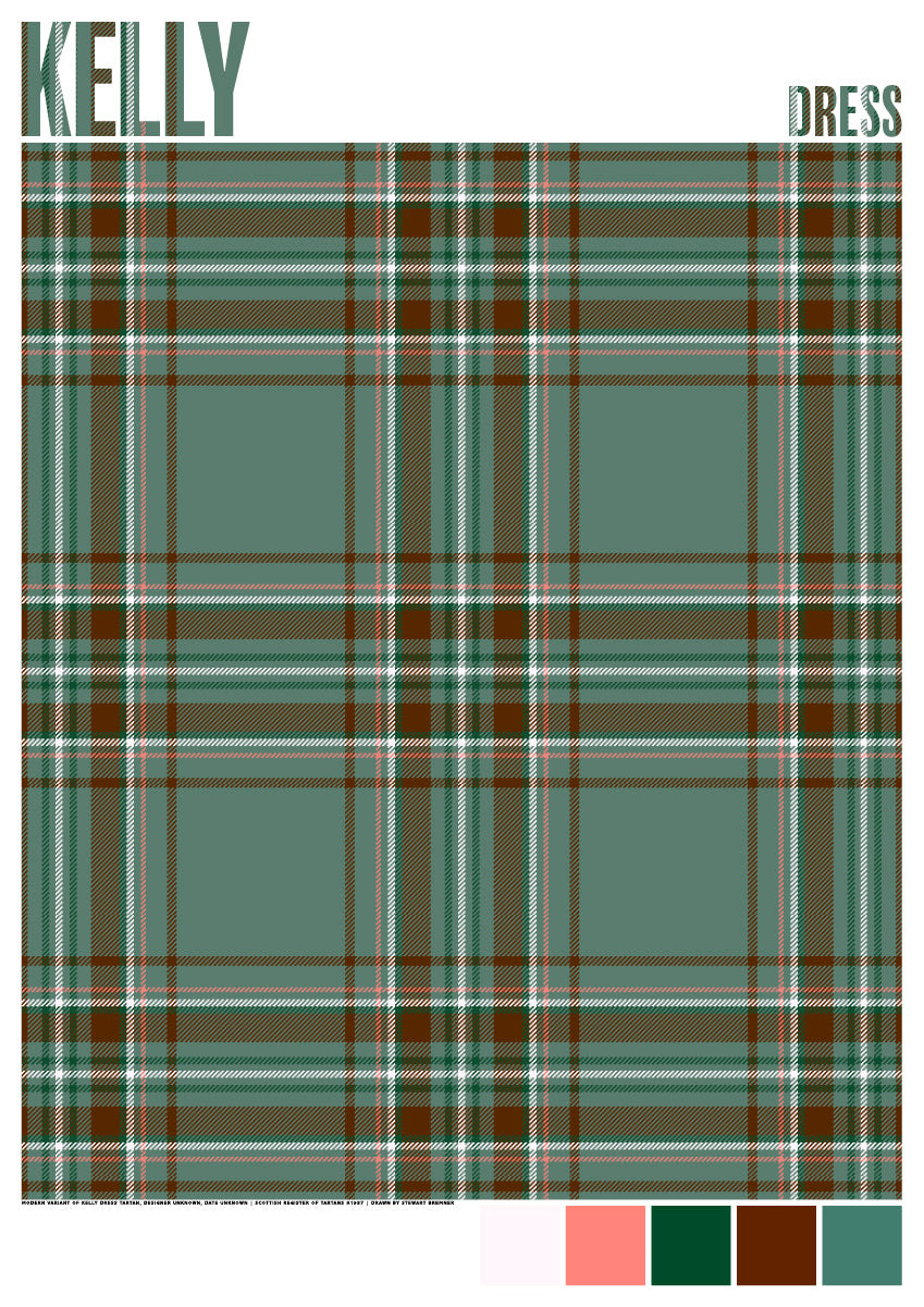 Kelly Dress Modern tartan – giclée print