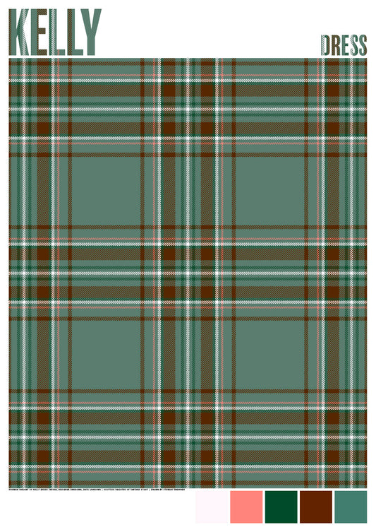 Kelly Dress Modern tartan – giclée print