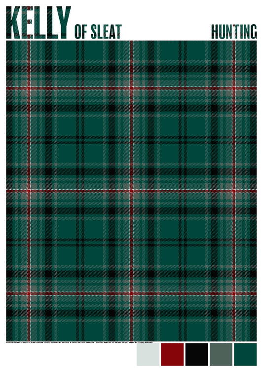 Kelly of Sleat Hunting Modern tartan – giclée print