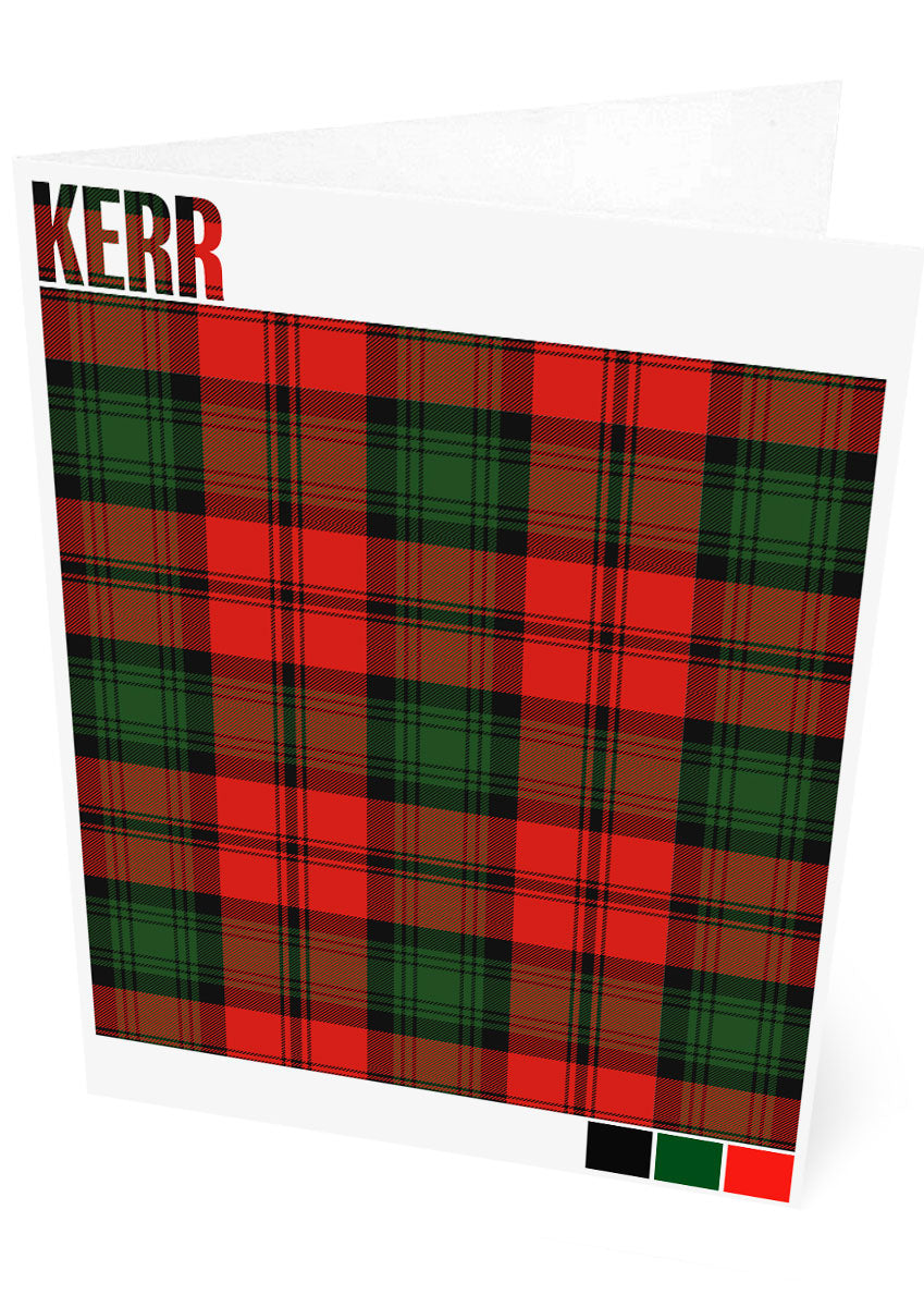 Kerr Modern tartan – set of two cards