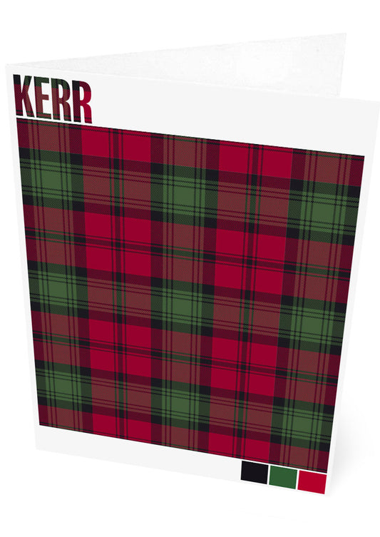 Kerr Muted tartan – set of two cards