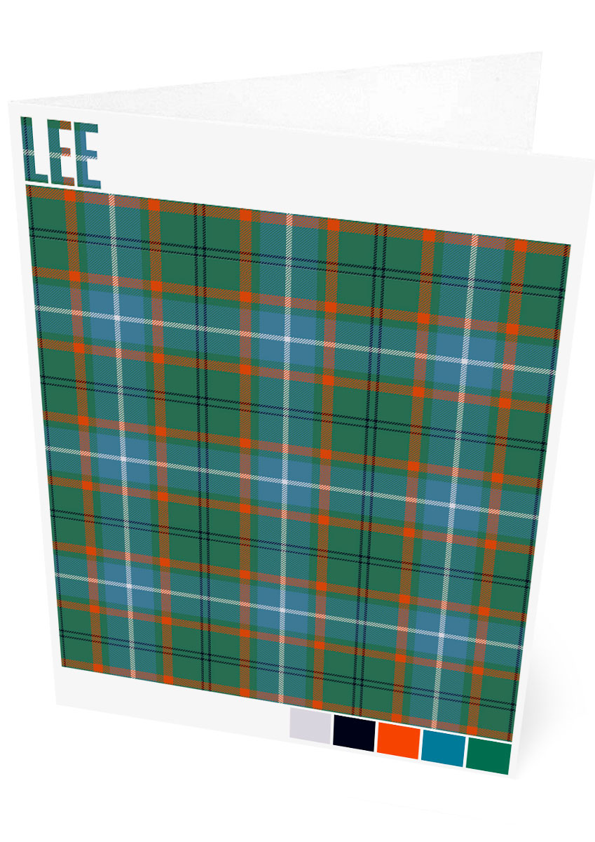 Lee Ancient tartan – set of two cards