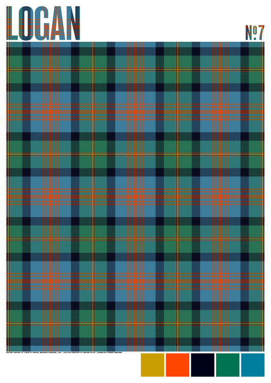 Logan #7 Ancient tartan – giclée print